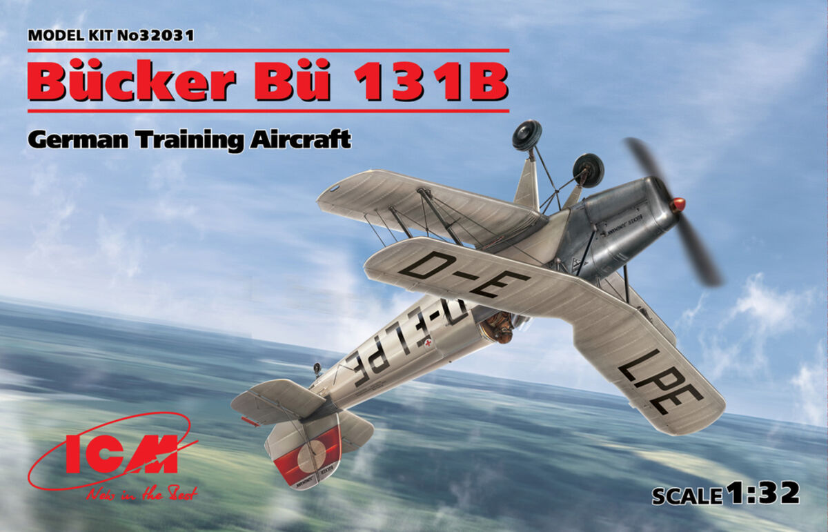 ICM 1/32 BÃ¼cker BÃ¼ 131B German Training Aircraft Plastic Model Kit