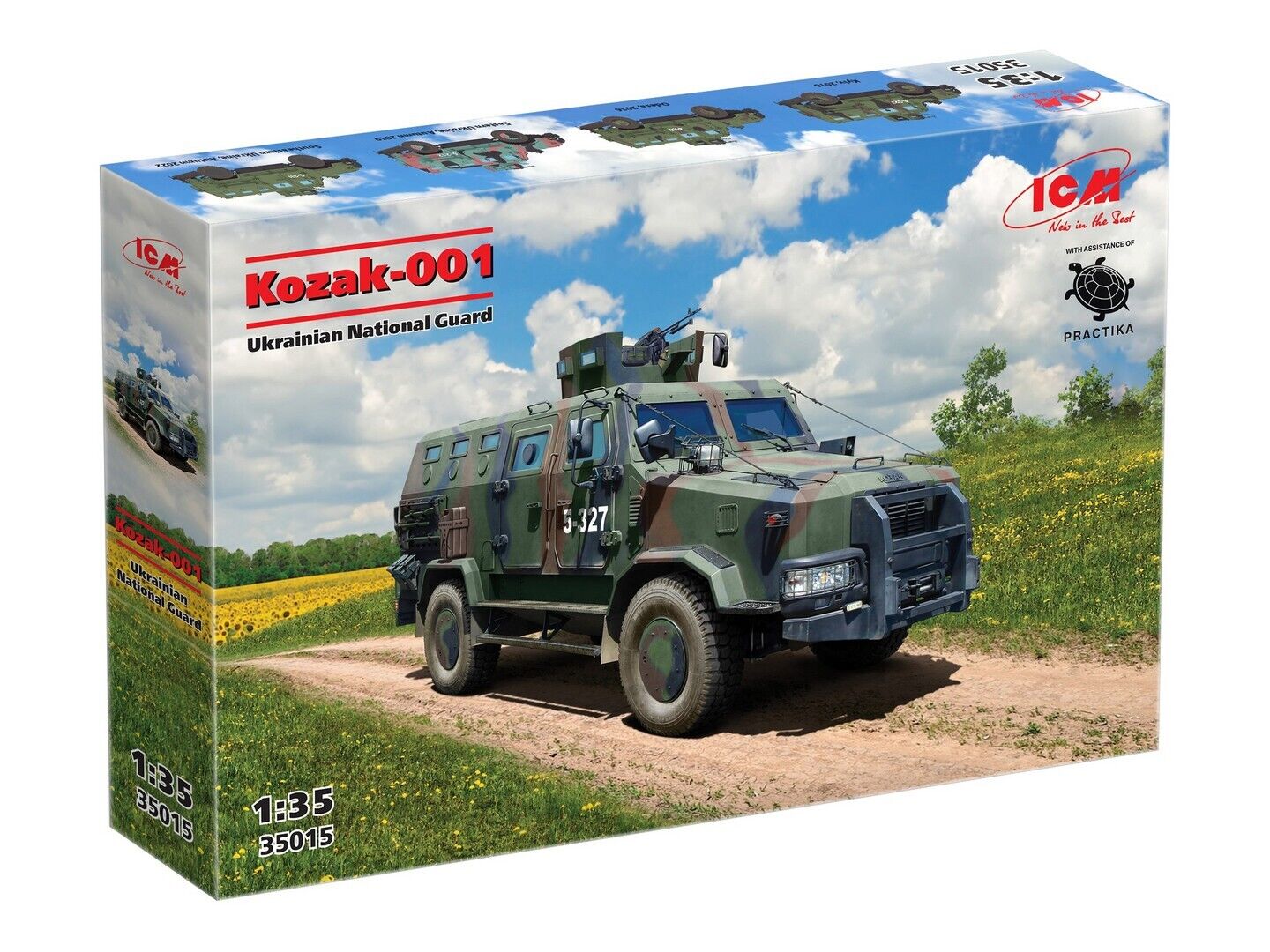 ICM 1/35 'Kozak-001' Ukrainian National Guard Plastic Model Kit