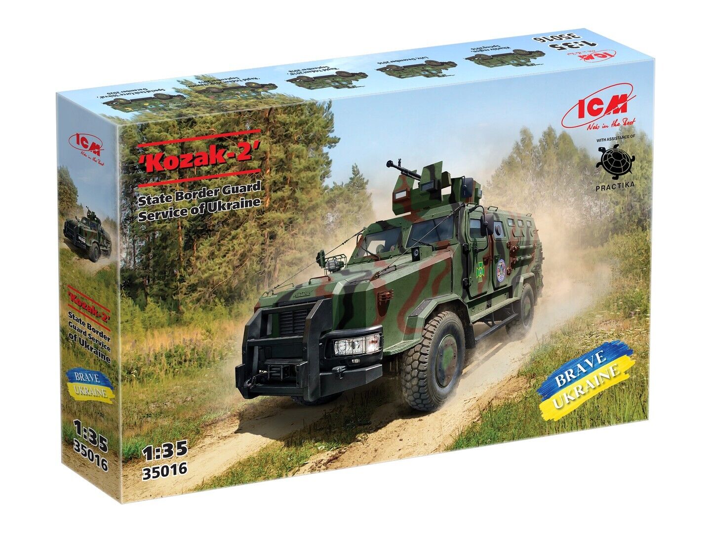 ICM 1/35 'Kozak-2' State Border Guard Service of Ukraine Plastic Model Kit