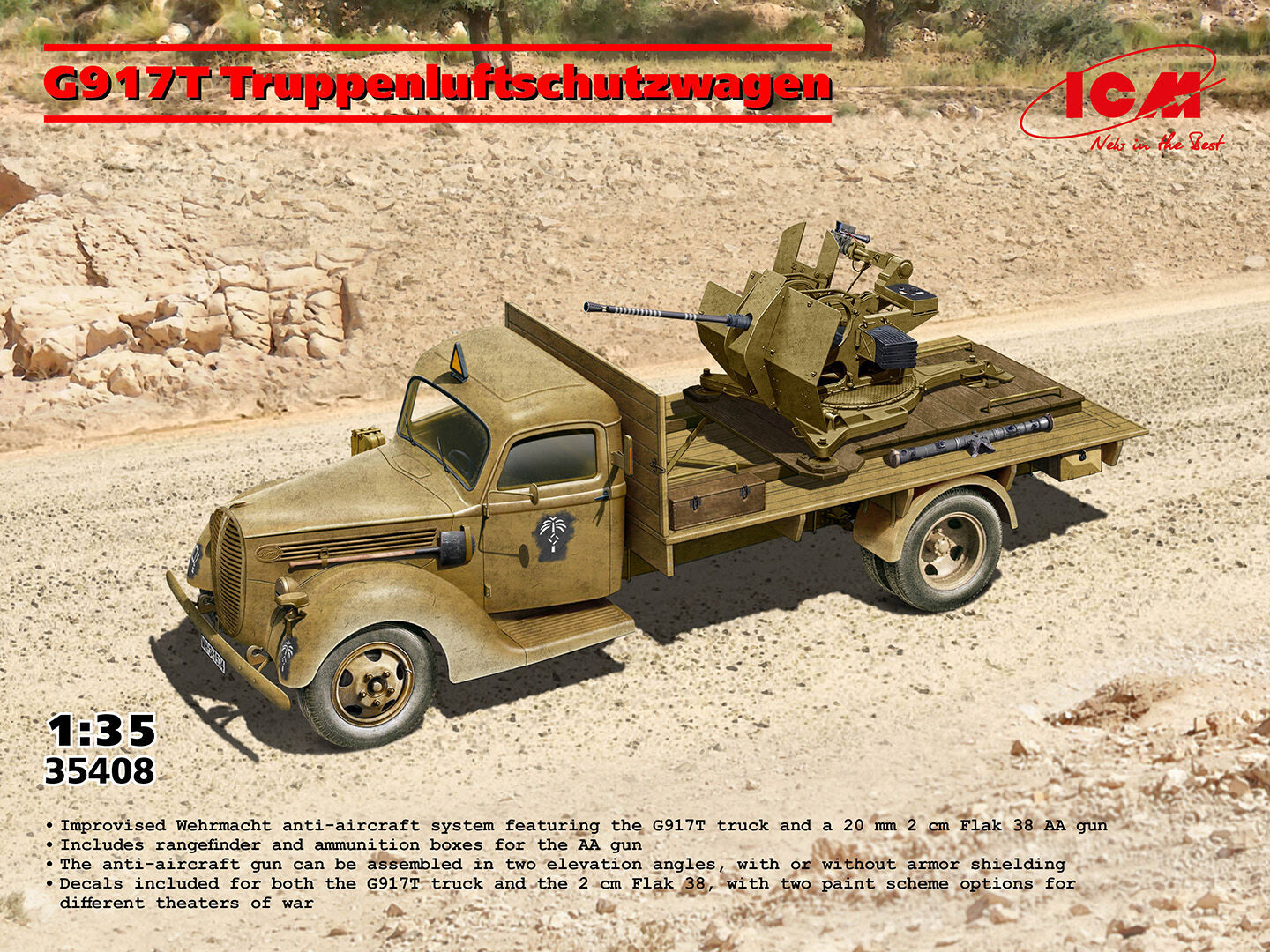 ICM 1/35 G917T Truppenluftschutzwagen Plastic Model Kit
