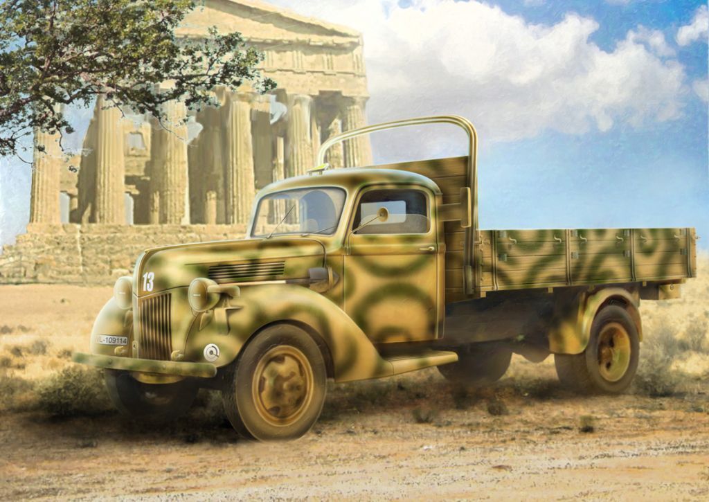 ICM 1/35 V3000S (1941 Production) German Army Truck Plastic Model Kit