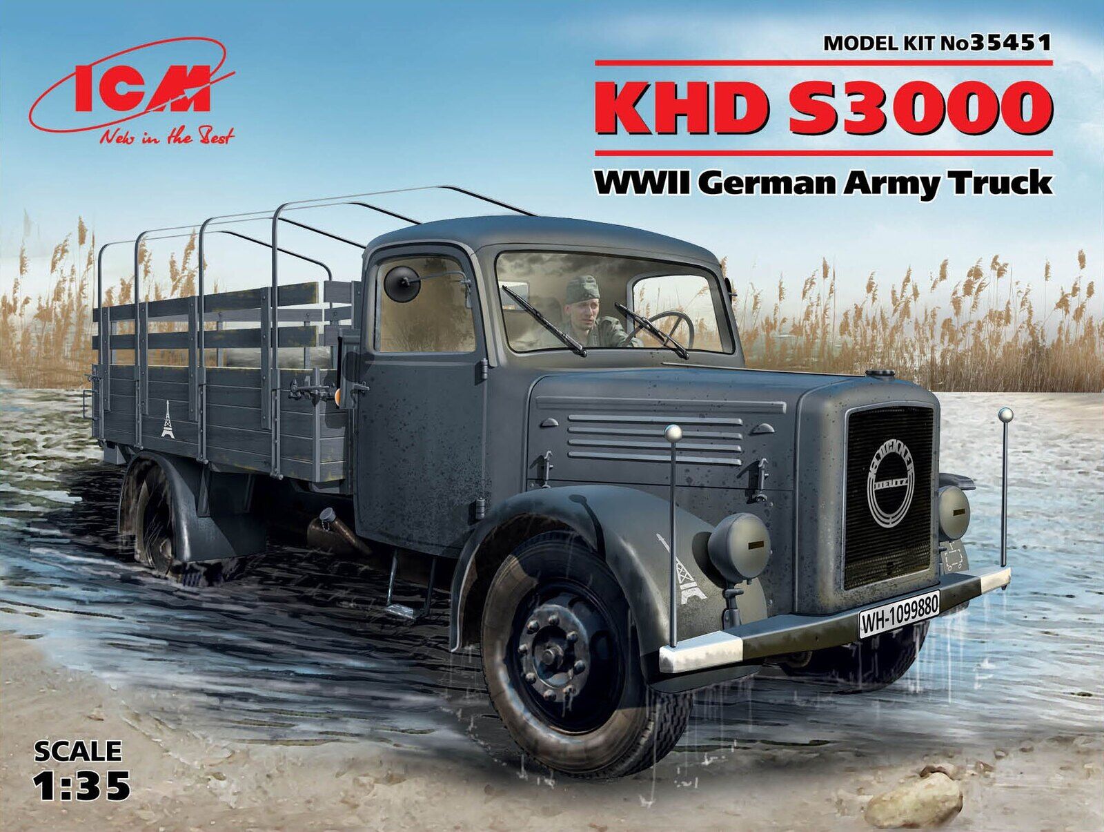 ICM 1/35 KHD S3000 WWII German Army Truck Plastic Model Kit