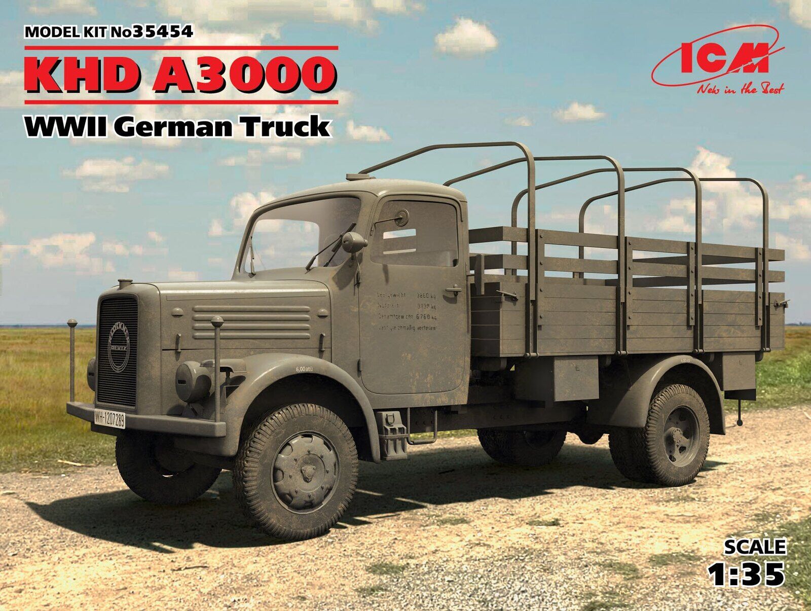 ICM 1/35 KHD A3000 WWII German Truck Plastic Model Kit