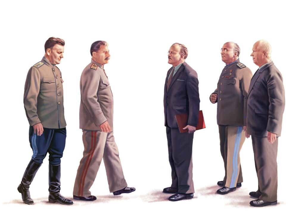 ICM 1/35 Stalin & Co (5 Figures) Plastic Model Kit