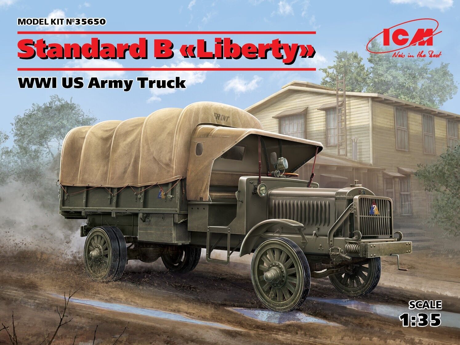 ICM 1/35 Standard B "Liberty" WWI US Army Truck Plastic Model Kit