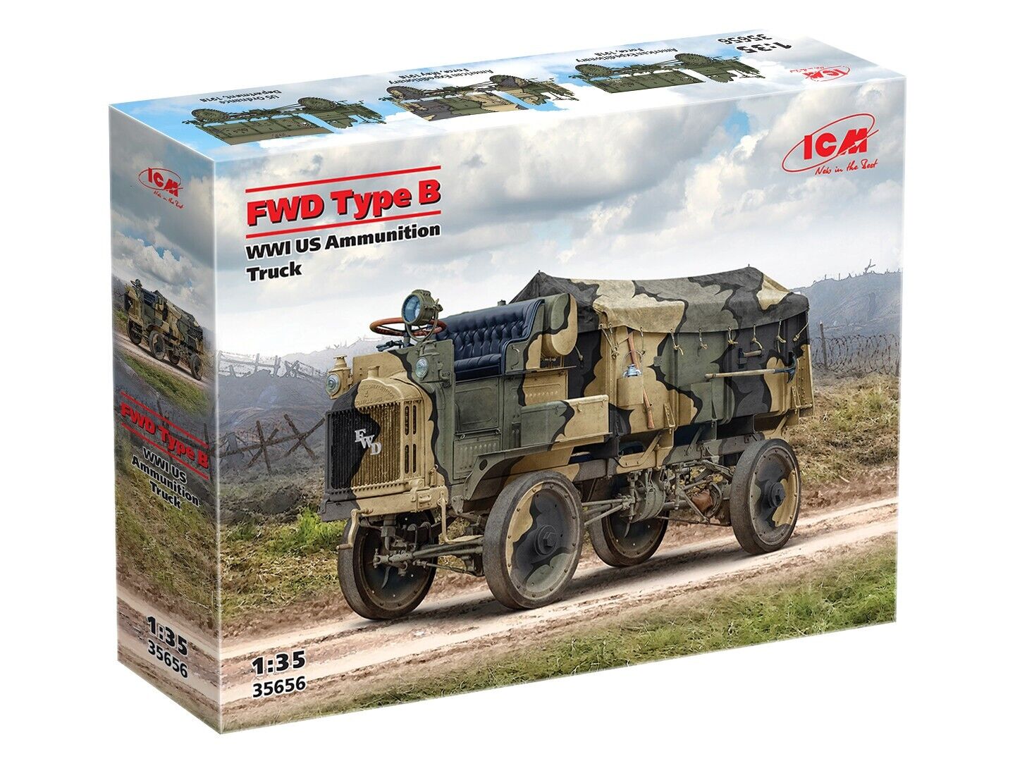 ICM 1/35 FWD Type B WWI US Ammunition Truck Plastic Model Kit