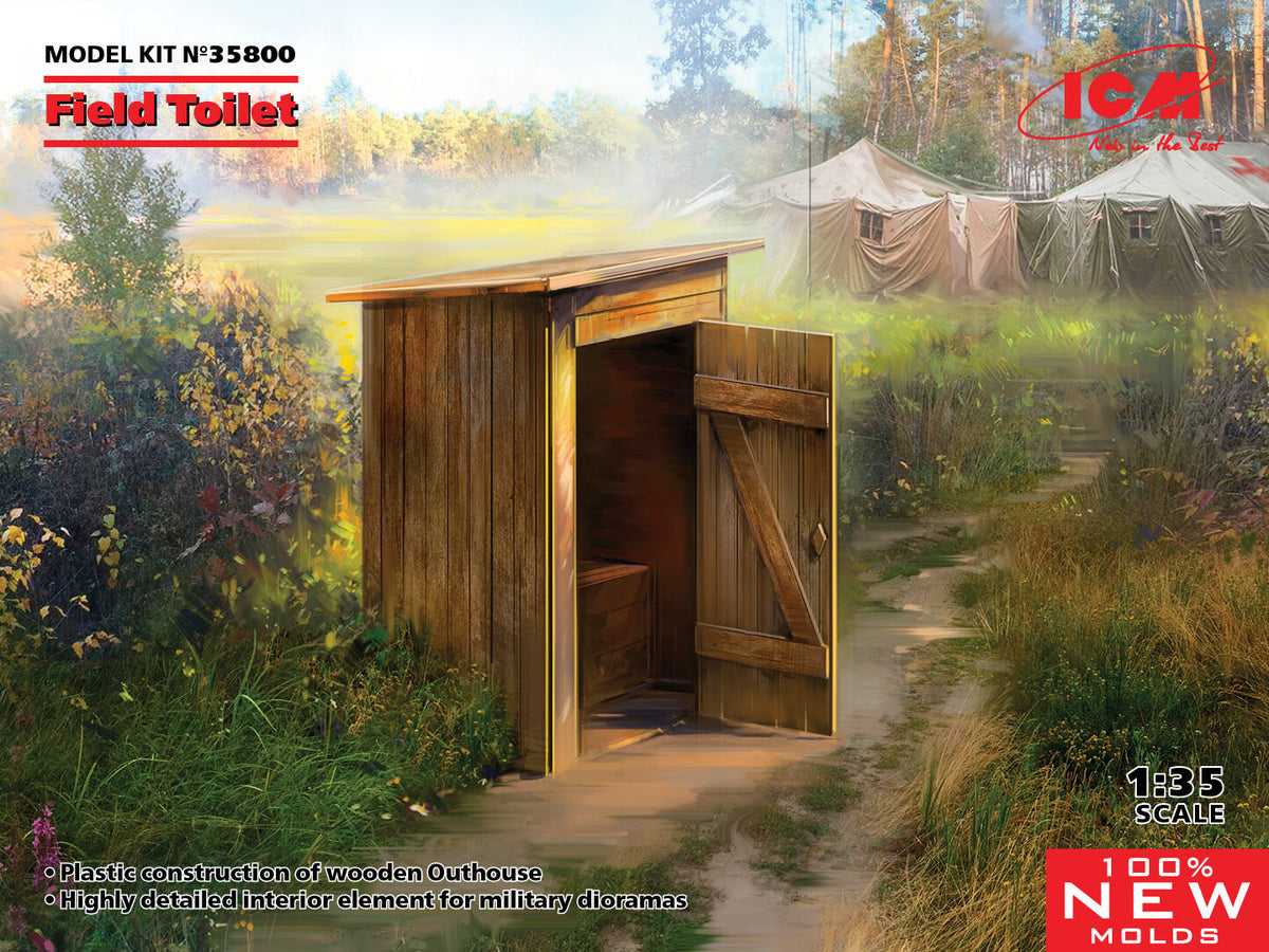 ICM 1/35 WC (Field Toilet) Plastic Model Kit ICM35800