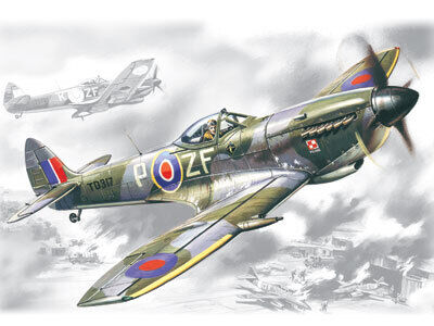 ICM 1/48 Spitfire Mk.XVI WWII British Fighter Plastic Model Kit