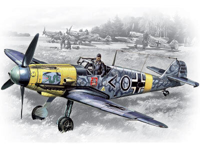 ICM 1/48 Messerschmitt Bf 109F-2 WWII German Fighter Plastic Model Kit