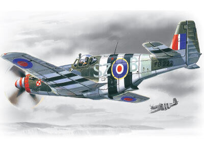ICM 1/48 Mustang Mk.III WWII RAF Fighter Plastic Model Kit