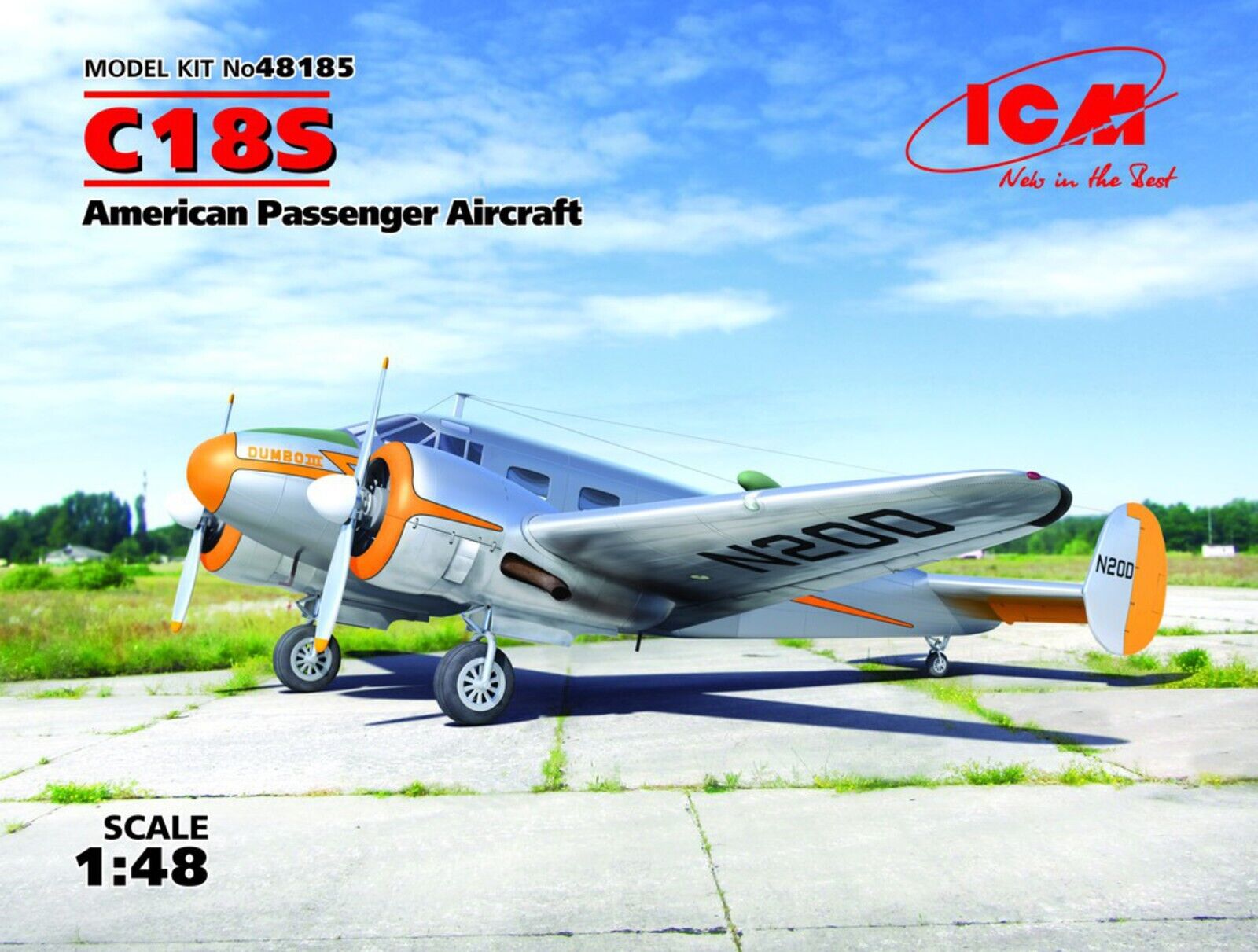 ICM 1/48 C18S American Passenger Aircraft Plastic Model Kit