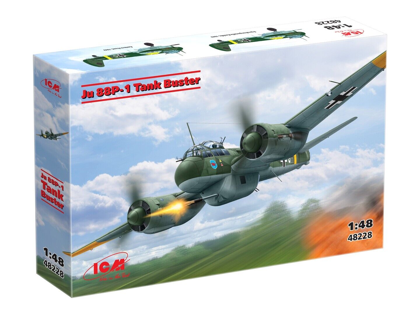 ICM 1/48 Ju 88P-1 Tank Buster Plastic Model Kit