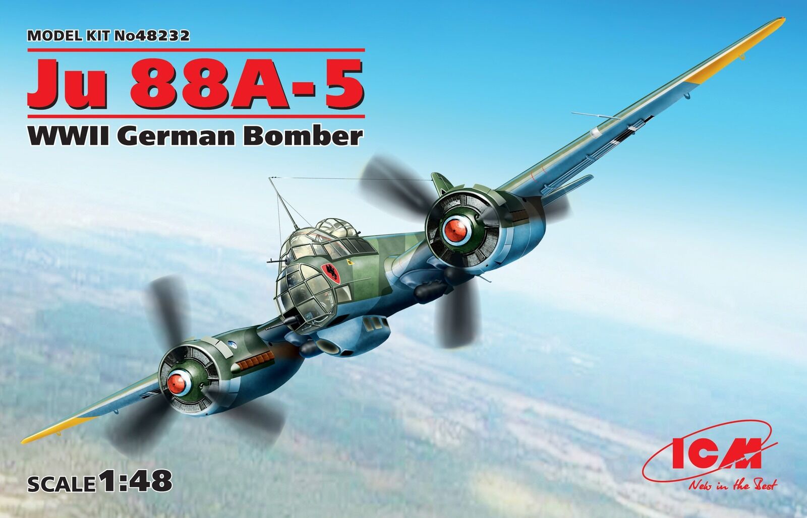 ICM 1/48 Ju 88A-5 WWII German Bomber Plastic Model Kit