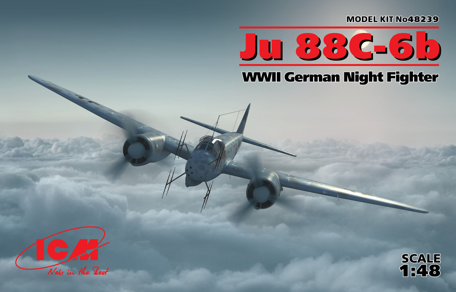 ICM 1/48 Ju 88?-6b WWII German Night Fighter Plastic Model Kit