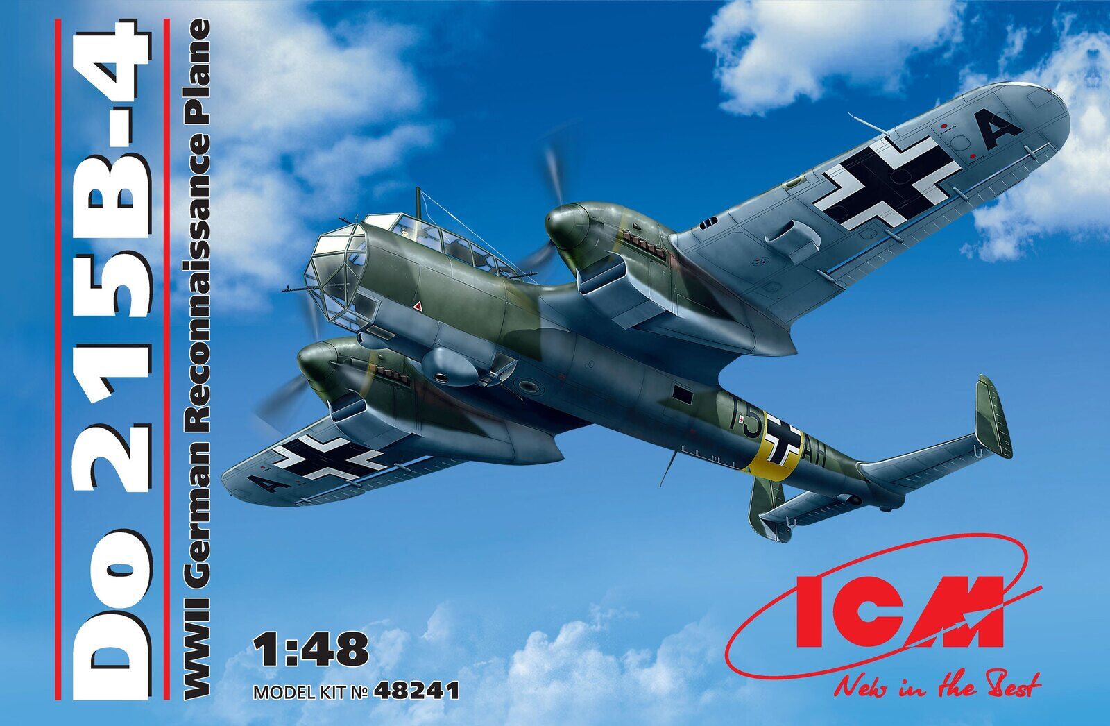 ICM 1/48 Do 215 B-4 WWII German Reconnaissance Plane Plastic Model Kit