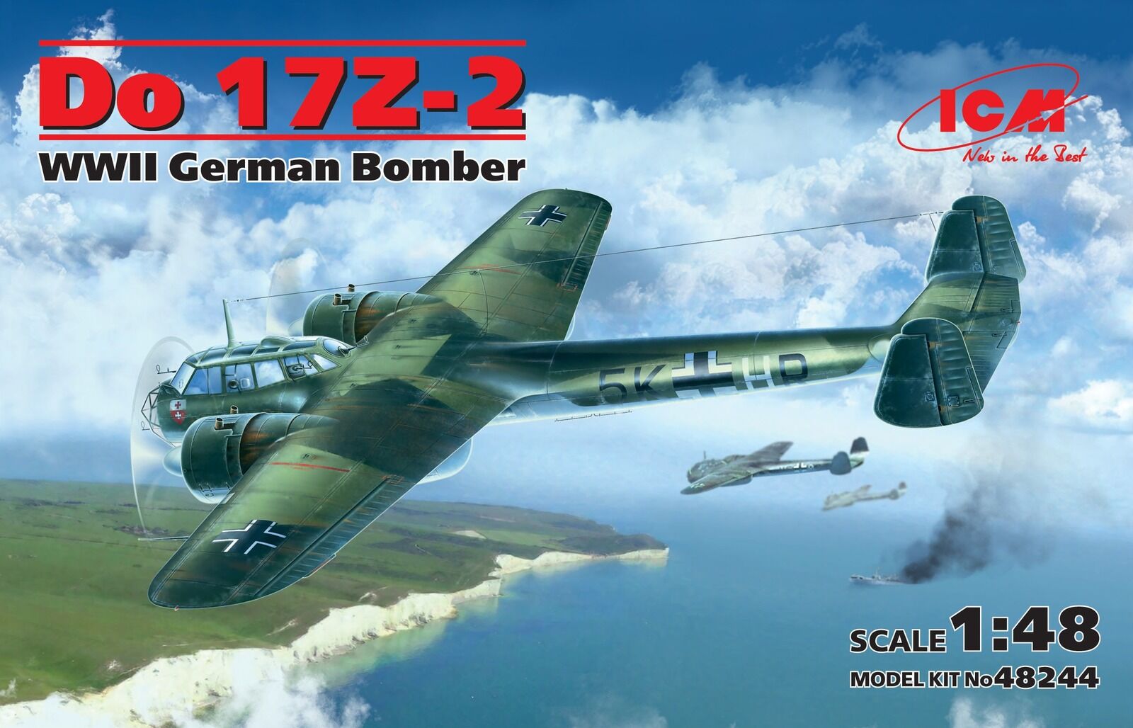 ICM 1/48 Do 17Z-2 WWII German Bomber Plastic Model Kit