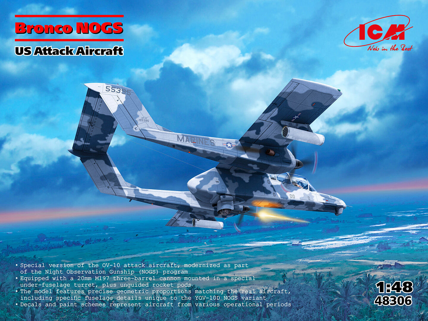 ICM 1/48 Bronco NOGS US Attack Aircraft Plastic Model Kit