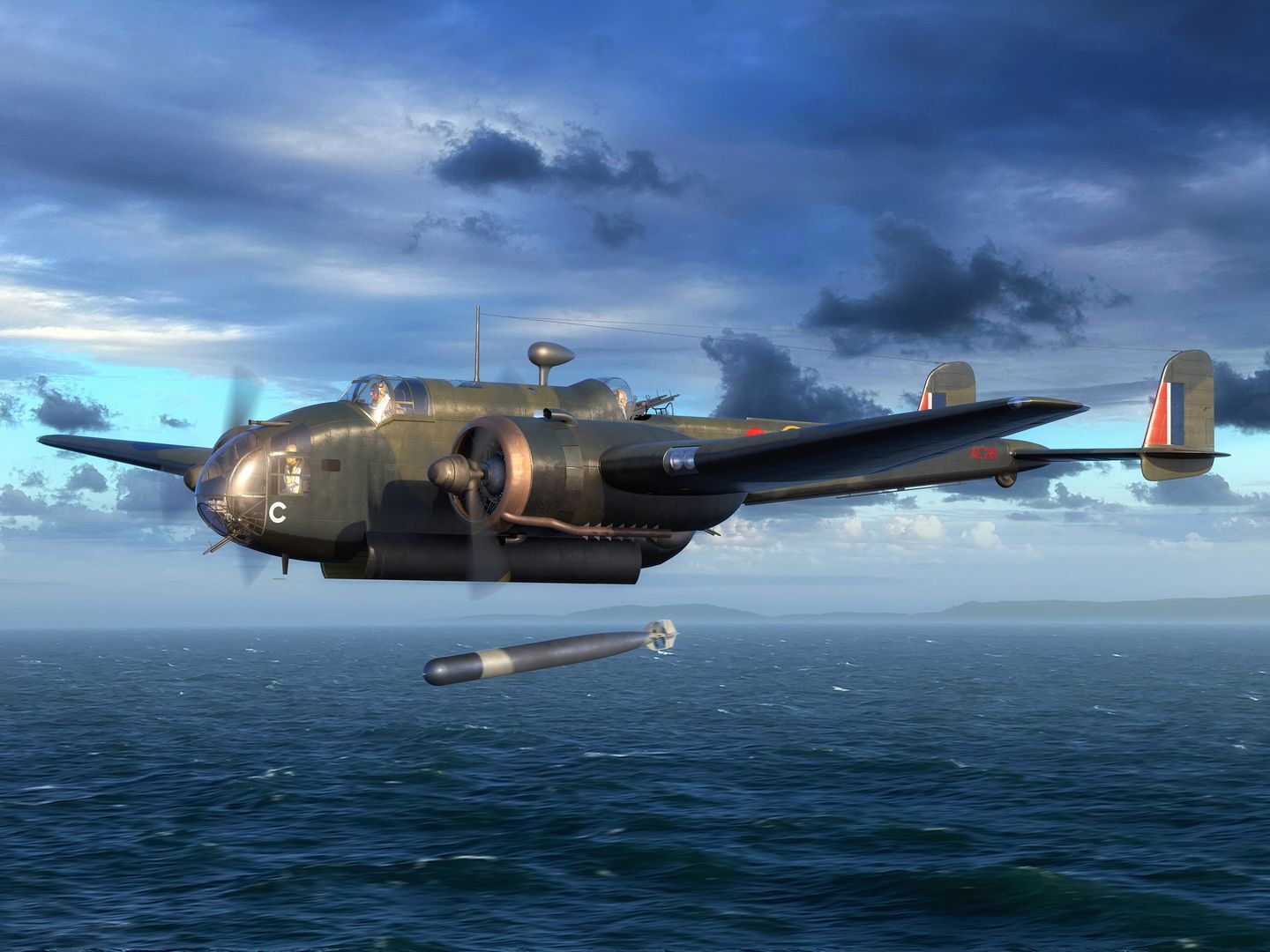 ICM 1/48 HP.52 Hampden TB.Mk.I WWII British Torpedo Bomber Plastic Model Kit *Aust Decals*