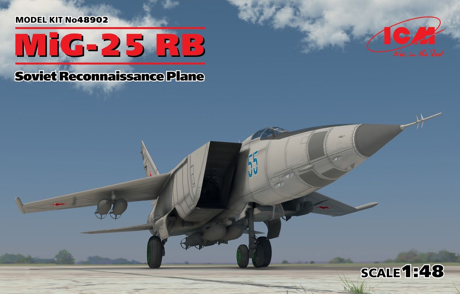 ICM 1/48 MiG-25 RB Soviet Reconnaissance Plane Plastic Model Kit