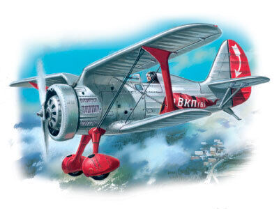 ICM 1/72 I-15 Soviet Biplane Fighter Plastic Model Kit