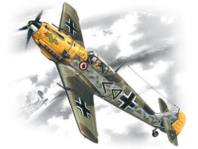 ICM 1/72 Messerschmitt Bf 109E-4 WWII German Fighter Plastic Model Kit