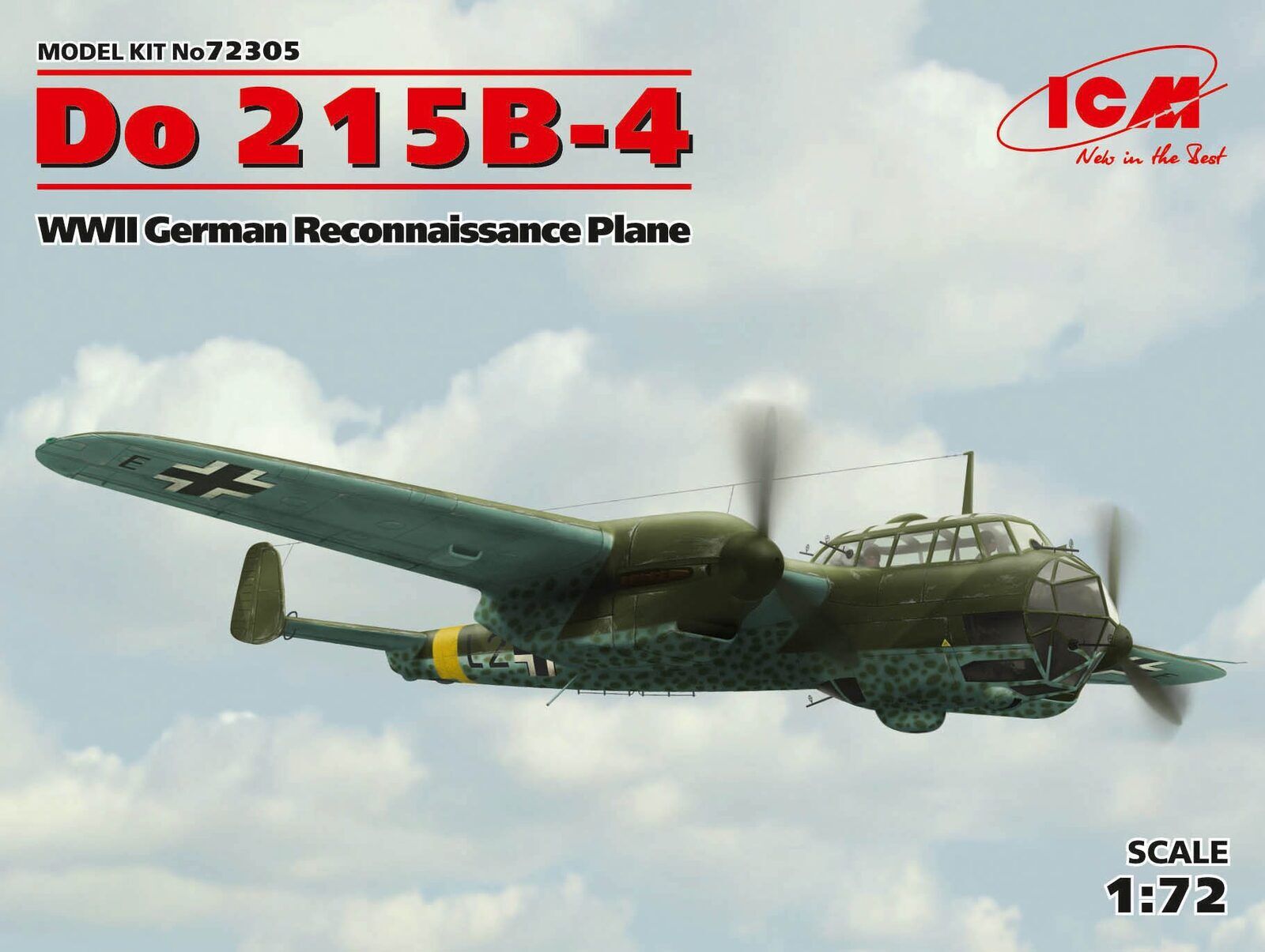 ICM 1/72 Do 215B-4 WWII Reconnaissance Plane Plastic Model Kit