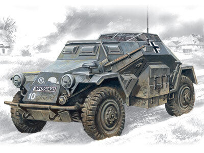 ICM 1/72 Sd.Kfz.260 German Radio Communication Vehicle Plastic Model Kit