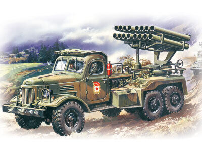 ICM 1/72 BM-14-16 Multiple Launch Rocket System on ZiL-157 base Plastic Model Kit