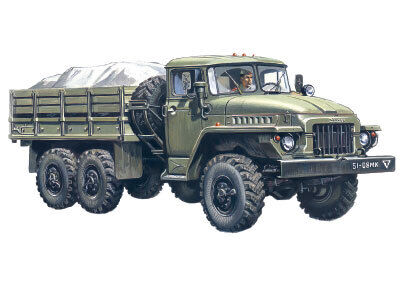 ICM 1/72 URAL-375D Army Truck Plastic Model Kit