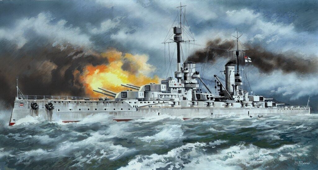 ICM 1/350 'Kronprinz' WWI German Battleship Plastic Model Kit