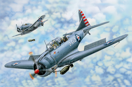 ILK61801 I Love Kit 1/18 SBD-3/4 Dauntless Plastic Model Kit [61801]