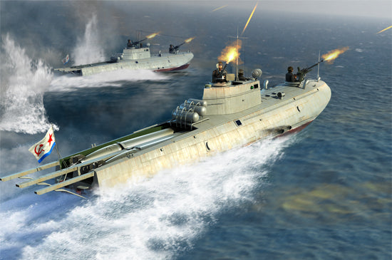 ILK63503 I Love Kit 1/35 Soviet Navy G-5 Class Motor Torpedo Boat Plastic Model Kit [63503]