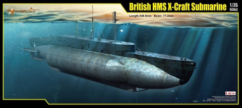 ILK63504 I Love Kit 1/35 British HMS X-Craft Submarine Plastic Model Kit [63504] I Love Kit