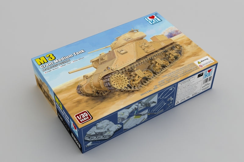 ILK63520 I Love Kit 1/35 M3 Grant Medium Tank Plastic Model Kit