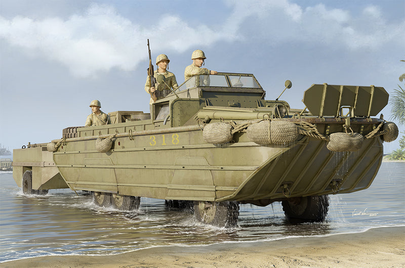 ILK63539 I Love Kit 1/35 GMC DUKW-353 with WTCT-6 Trailer Plastic Model Kit