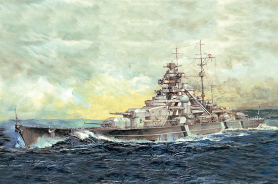 ILK65701 I Love Kit 1/700 Top Grade German Bismarck Battleship Plastic Model Kit [65701] I Love Kit