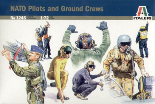 1246S ITALERI NATO PILOTS AND GROUND CREW 1:72