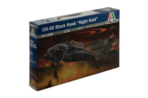 1328S ITALERI UH-60/MH-60  BLACK HAWK "NIGHT RAID" 1:72 AUST.DECALS