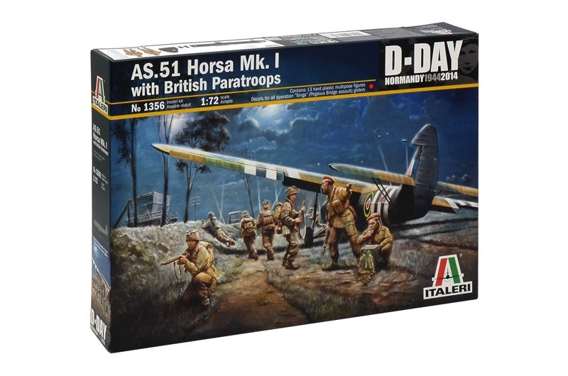 1356S ITALERI AS.51 HORSA MK.I/II & BRITISH PARATR. 1:72