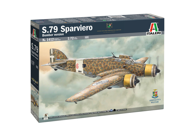 1412S ITALERI SM-79 SPARVIERO BOMBER VERSION 1/72