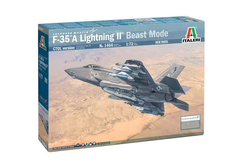 1464S ITALERI LOCKHEED F35A LIGHTNING II (BEAST MODE) 1:72 AUST.DECALS