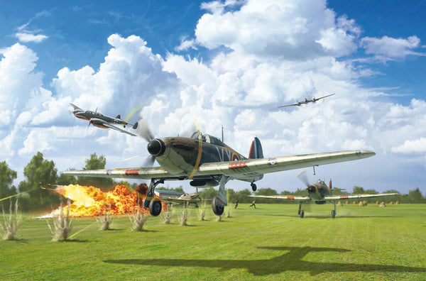 2802S ITALERI HURRICANE MK. I - W/PHOTO ETCH PARTS BATTLE OF BRITAIN 80TH ANNIVERSARY 1:48