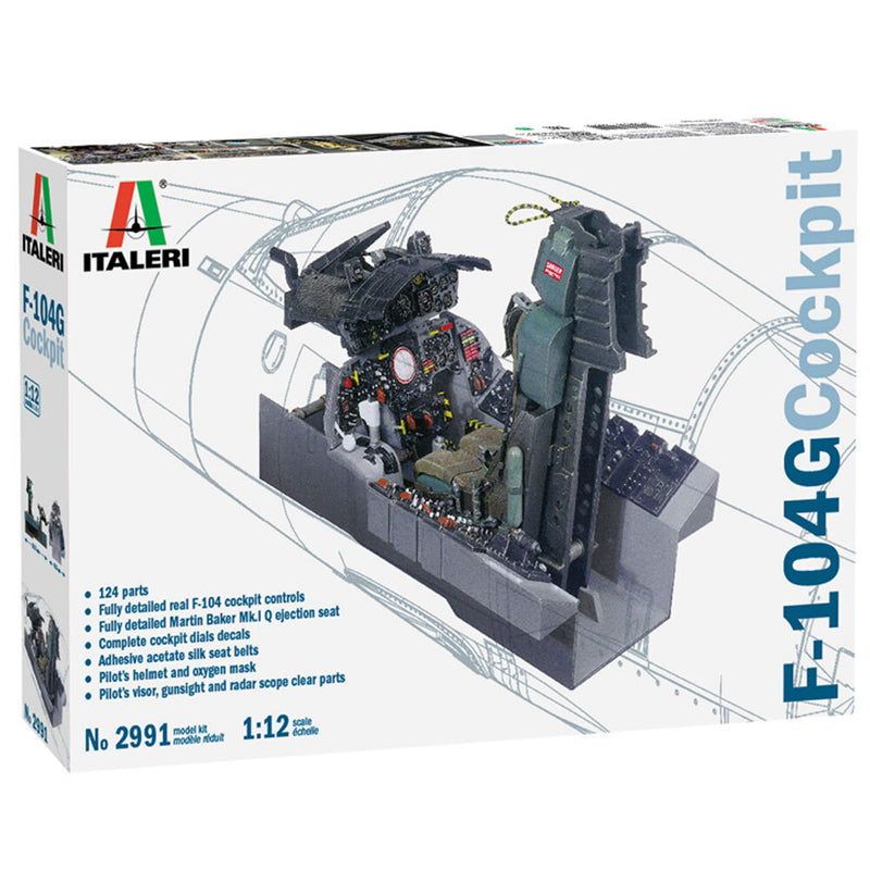 2991S ITALERI F-104 G STARFIGHTER COCKPIT