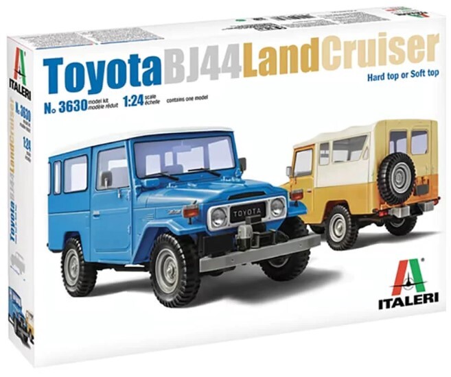 ITALERI TOYOTA LAND CRUISER BJ-44 SOFT TOP / HARD TOP 1:24