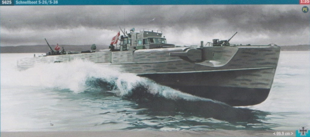 5625S ITALERI SCHNELLBOOT S-26/S-38, NEW PARTS 1/35