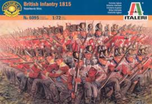 6095S ITALERI NAPOLEONIC WARS - BRITISH INFANTRY 1815 1:72