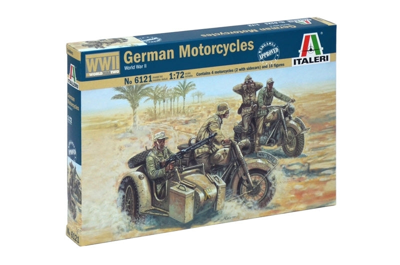 6121S ITALERI WWII - GERMAN MOTORCYCLES 1:72