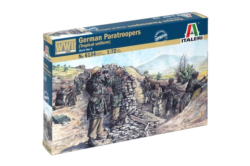 6134S ITALERI WWII-  GERMAN PARATROOPERS (TROPICAL UNIFORM)  1:72
