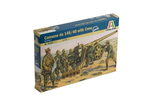6165S ITALERI WWII - CANNONE DA 14//40 WITH CREW