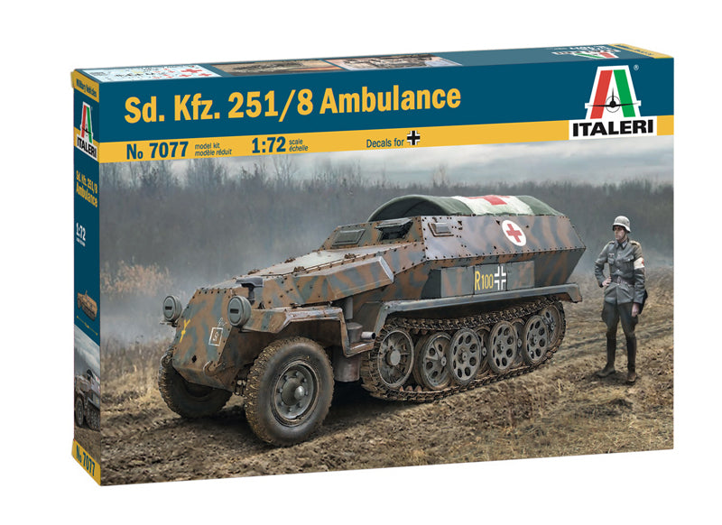 7077S ITALERI SDKFZ 251/8 AMBULANCE 1:72